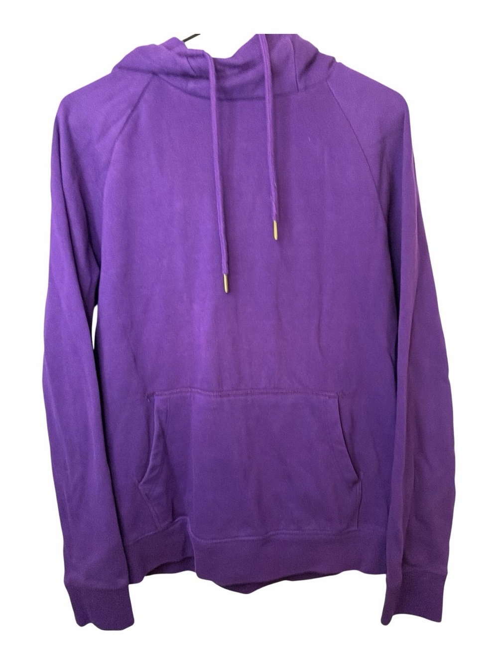 Express Bright Purple Fleece Pullover Hooded Sweatshirt